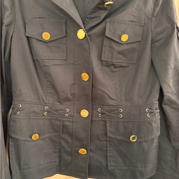 Navy Military Style Tory Burch Blue Women's Jacket - Picture 4 of 12